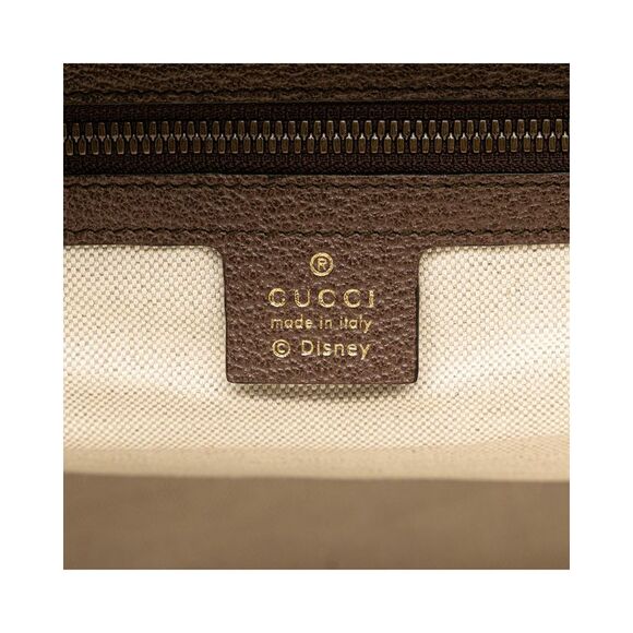 Pre Loved Gucci Disney GG Supreme Backpack Three Little Pigs Model Women Brown - Picture 5 of 7